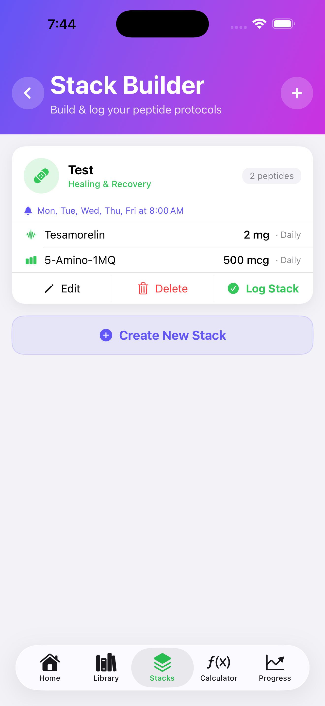 Pepwise stacks screen